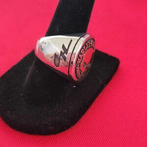 H-D Punisher Silver/Gold Ring